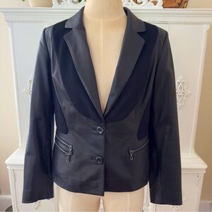 Kushi Leather and Wool Jacket